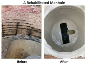 Rehabilitated Manhole